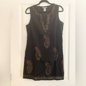 Peppermint Bay Black Cotton Swim Cover Up